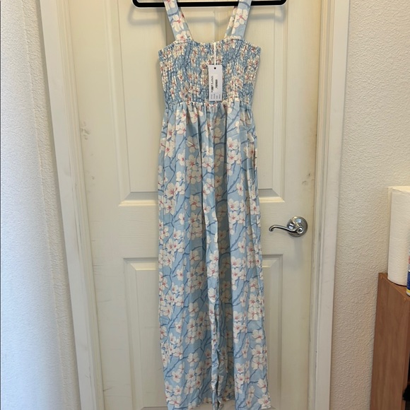 NWT Ava Sky Sakura Linen Surf Jumpsuit, Small - Picture 3 of 5